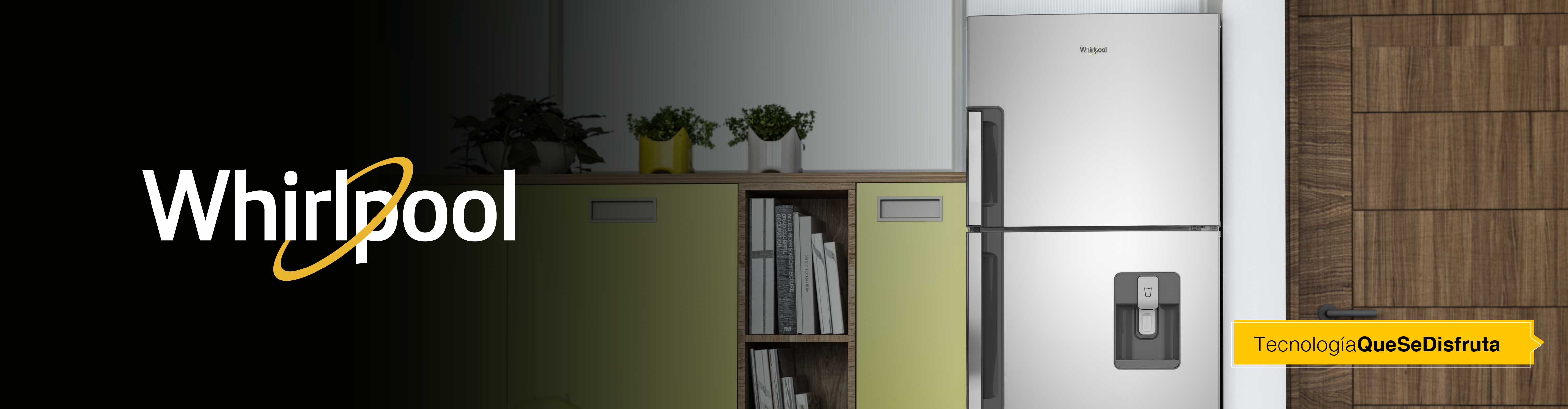 Nevecón 4 puertas Whirlpool 7501545587931. con gran capacidad de almacenamiento y flexibilidad de acomodación.
